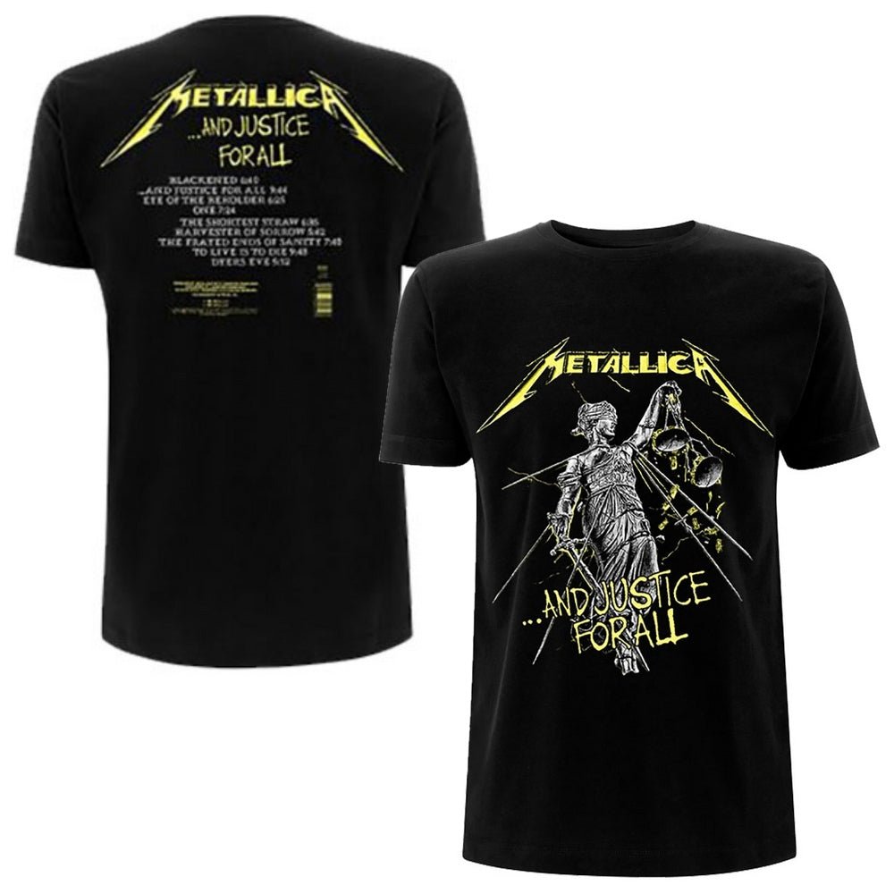 METALLICA メタリカ - And Justice For All Tracks / バックプリントあり / Tシャツ / メンズ - PGS
